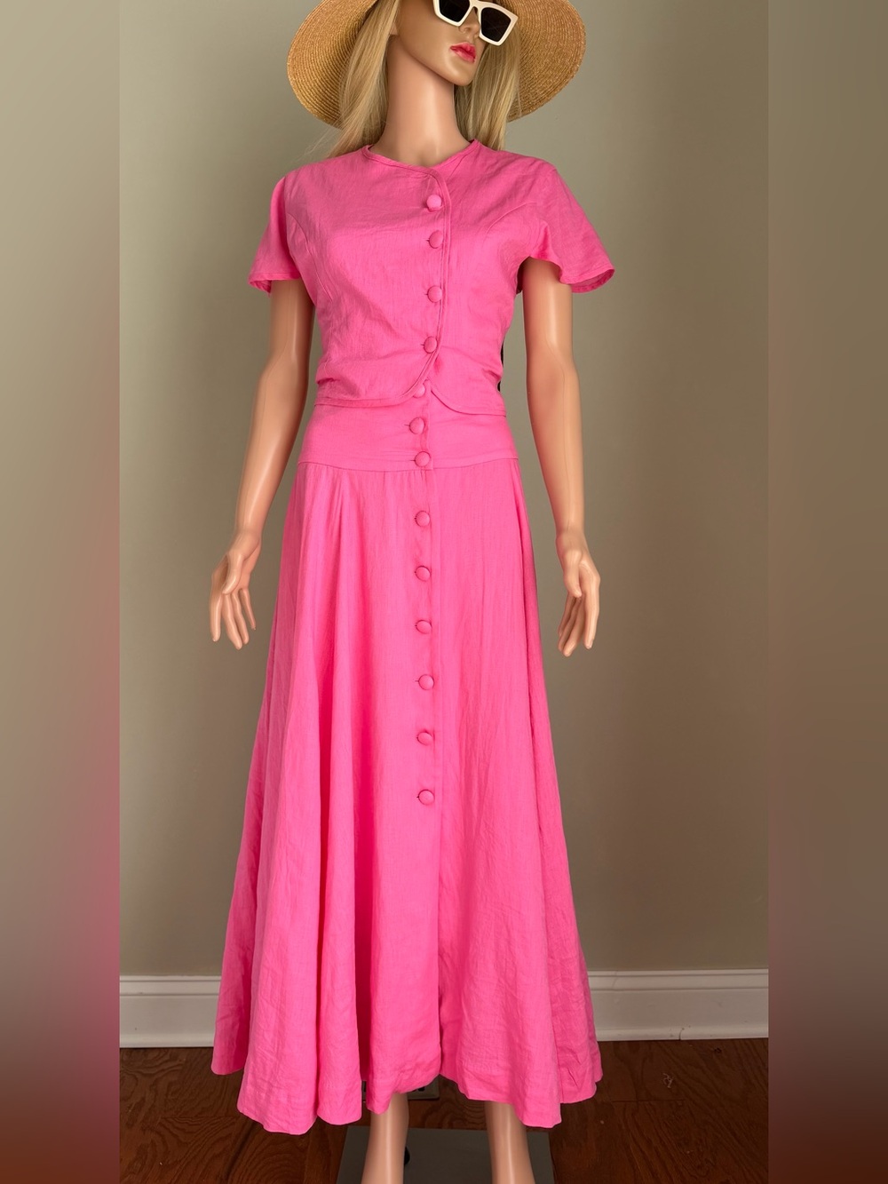 Vita Grace rossala full button down skirt medium